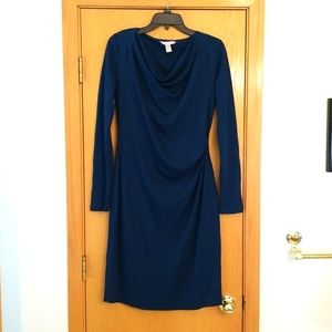 Banana Republic teal wool dress